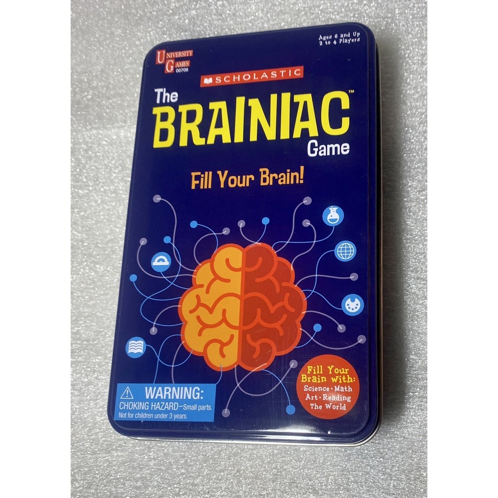 Brand New Scholastic The Brainiac Game Fill Your Brain University Ages 6+